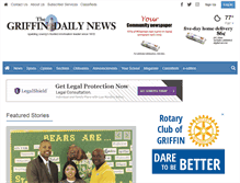 Tablet Screenshot of griffindailynews.com